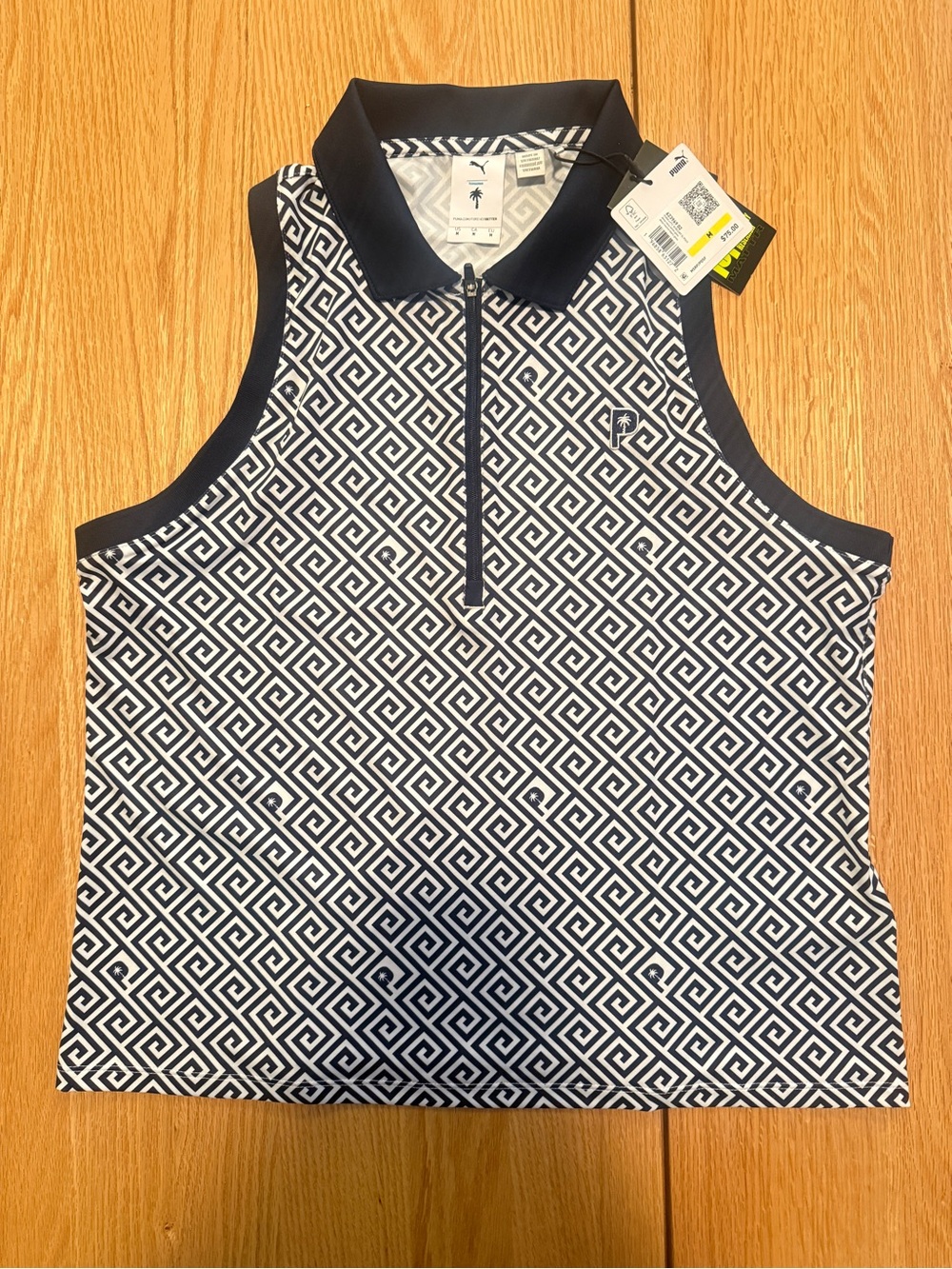 PUMA x Palm Tree Crew Sleeveless Golf Polo Top Women’s Medium NWT